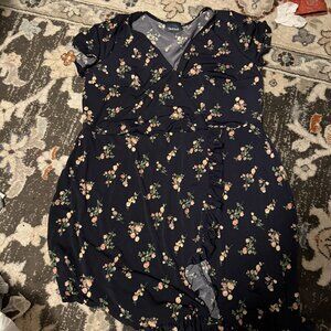Navy Floral Dress